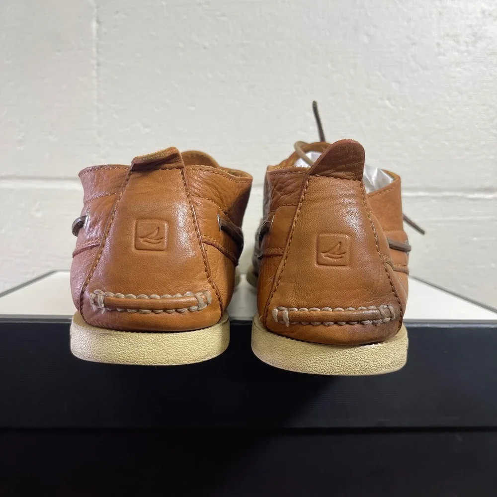 Sperry Top-Sider Brown Leather Boat Shoes Moc Toe Loafers Men's Size 12 M